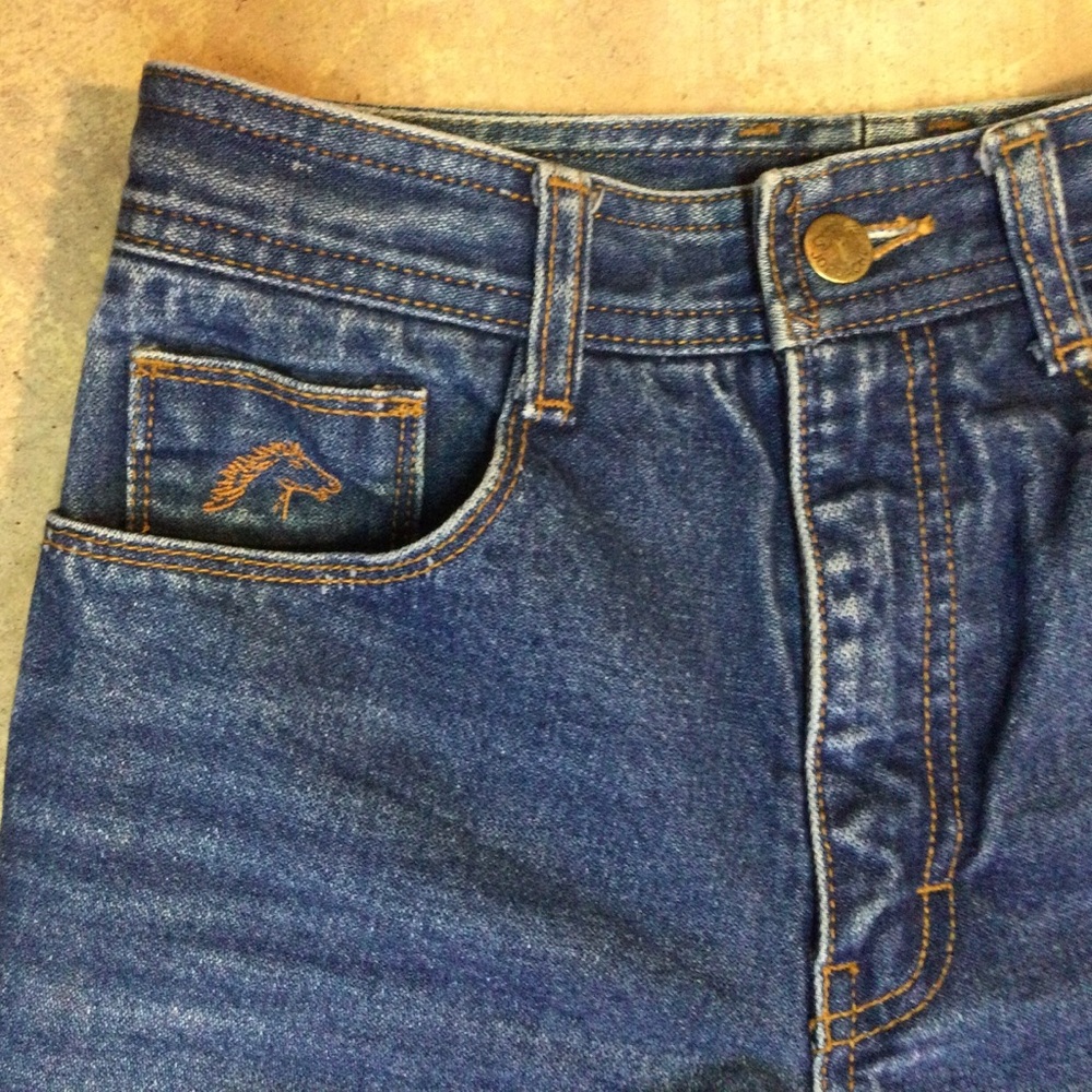 Vintage Jordache Jeans Unhemmed Long 24x33 Straight Horsehead Made USA 80s - Picture 13 of 13